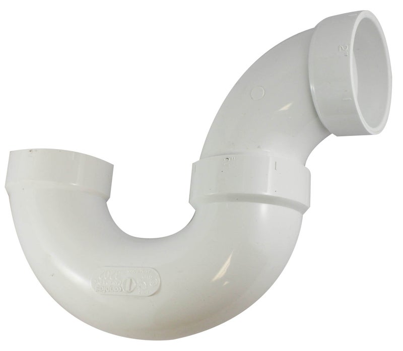 Canplas 193202 PVC DWV Trap SW HXH, 2-Inch, White